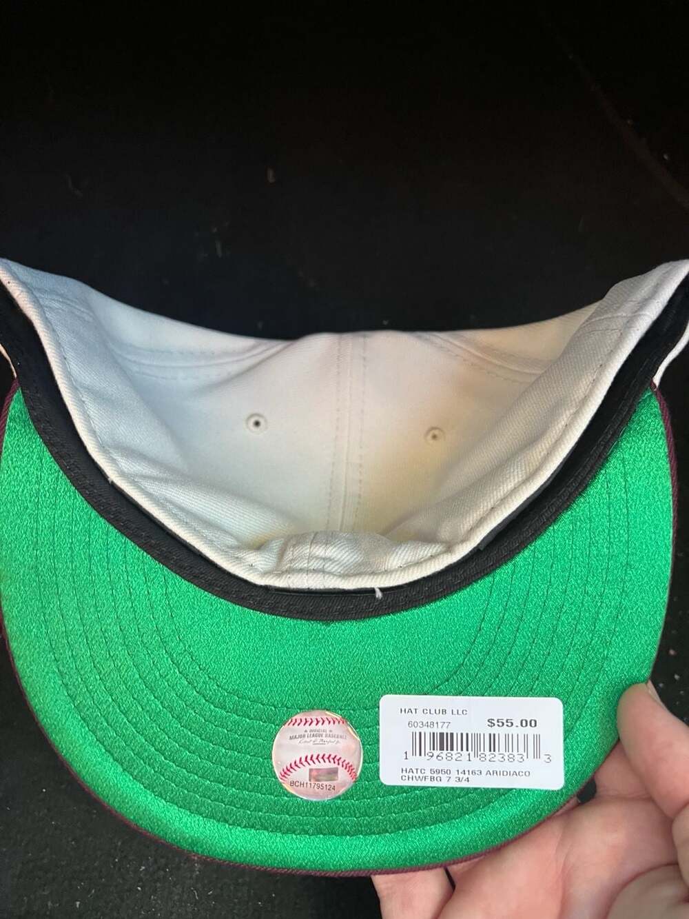 New Era 59FIFTY Arizona Diamondbacks Hat Club Exclusive Script Logo Fitted Hat 7 - Picture 2 of 3